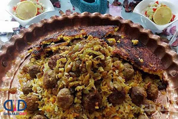 طرز تهیه قنبر پلو