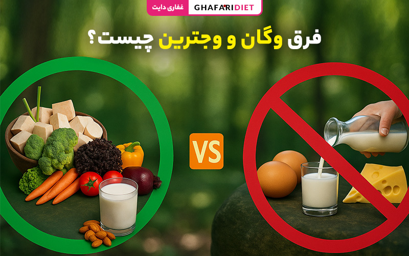 فرق وگان و وجترین چیست؟ (تفاوت های اصلی بین رژیم های غذایی)