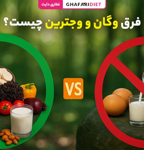 فرق وگان و وجترین چیست؟ (تفاوت های اصلی بین رژیم های غذایی)