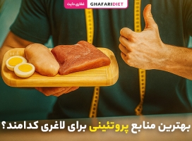 بهترین منابع پروتئینی برای لاغری کدامند؟ لیست غذاها + کالری دریافتی