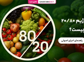 رژیم 80/20 چیست؟ (راهنمای اجرای اصولی + نکات مهم)