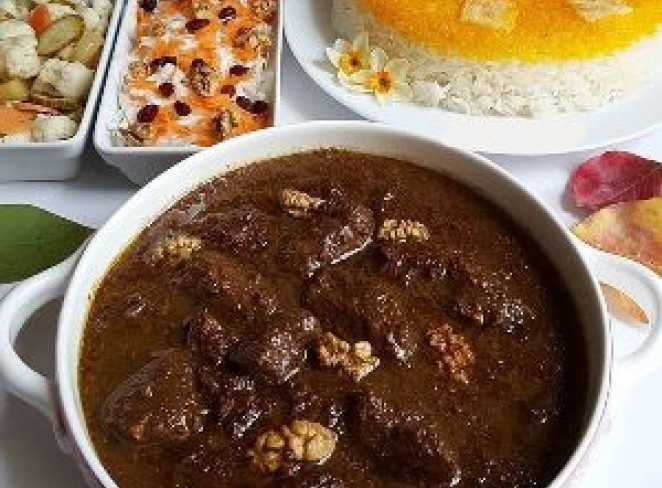 طرز تهیه فسنجون با مرغ طرز تهیه فسنجون با مرغ