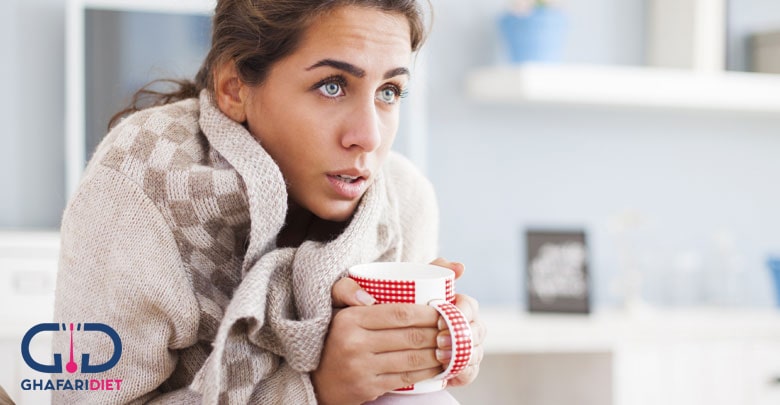 احساس سرما و لرز در بدن نشانه چیست