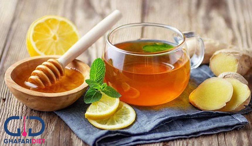 چای عسل و لیمو درمان سریع حالت تهوع