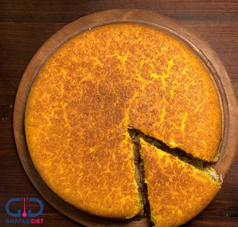 ته چین مرغ مجلسی