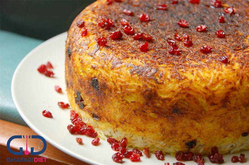 طرز تهیه ته چین زعفرانی