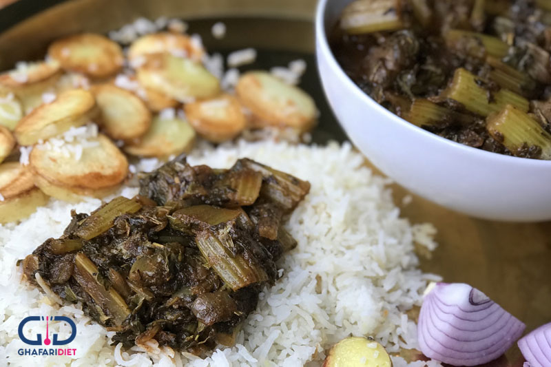 نحوه پختن خورشت کرفس با گوشت