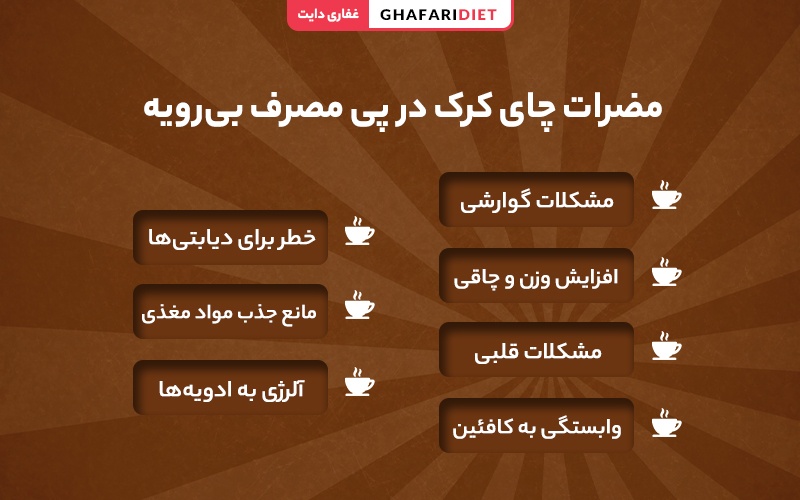 مضرات چای کرک چیست؟